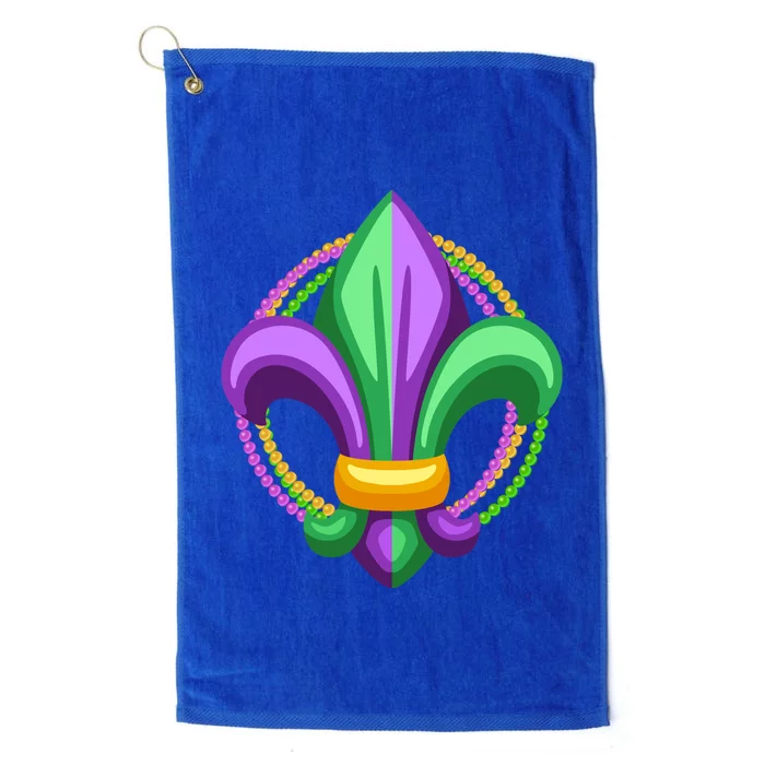 Mardi Gras Celebration Beads Platinum Collection Golf Towel