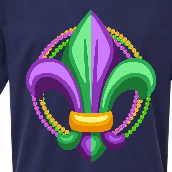 Mardi Gras Celebration Beads Sueded Cloud Jersey T-Shirt