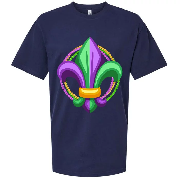 Mardi Gras Celebration Beads Sueded Cloud Jersey T-Shirt