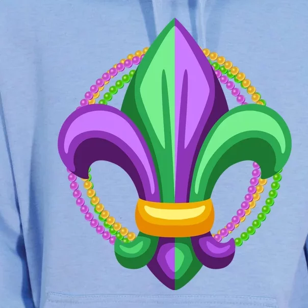 Mardi Gras Celebration Beads Unisex Surf Hoodie