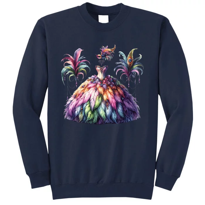 Mardi Gras Celebration Tall Sweatshirt