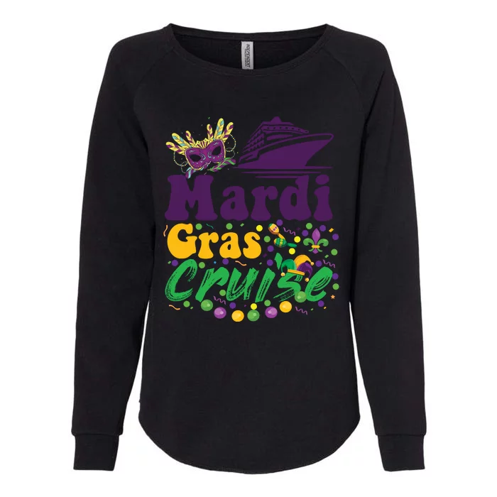 Mardi Gras Cruise Womens California Wash Sweatshirt