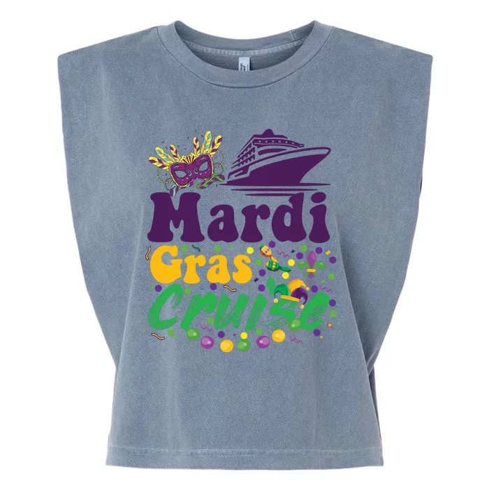 Mardi Gras Cruise Garment-Dyed Women's Muscle Tee