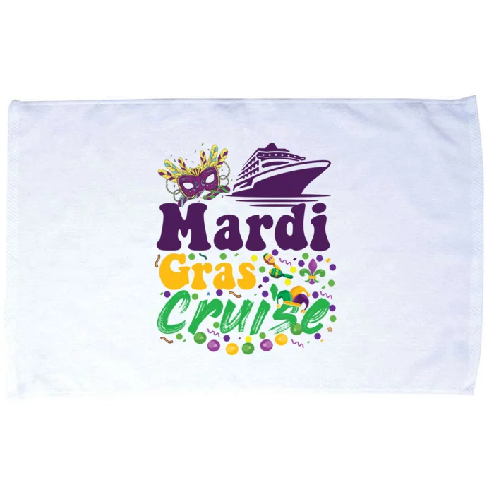 Mardi Gras Cruise Microfiber Hand Towel