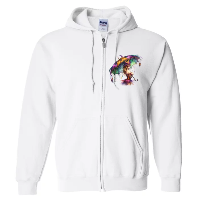 Mardi Gras Celebration Full Zip Hoodie