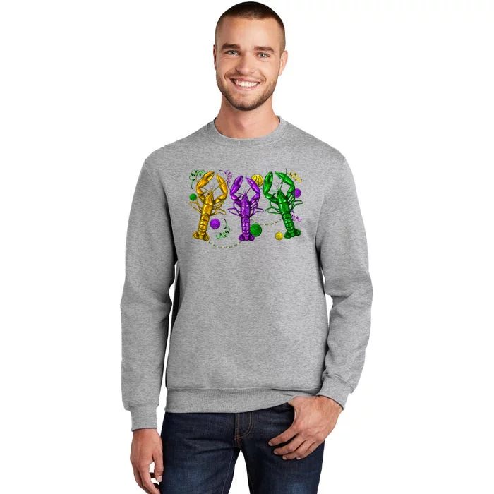 Mardi Gras Crawfish Carnival Costume Parade Tall Sweatshirt