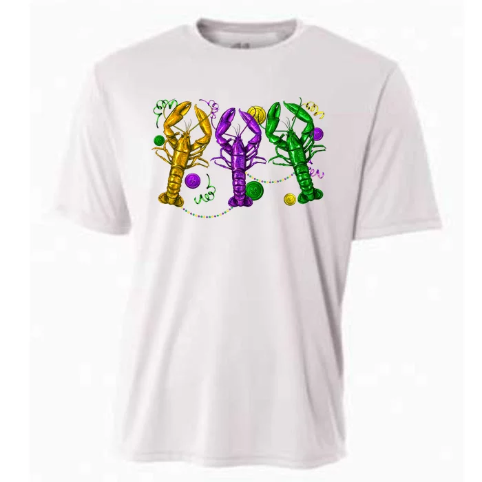 Mardi Gras Crawfish Carnival Costume Parade Cooling Performance Crew T-Shirt