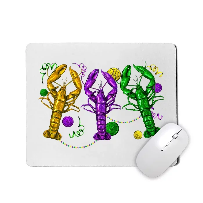 Mardi Gras Crawfish Carnival Costume Parade Mousepad