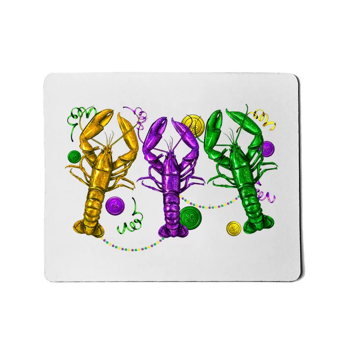 Mardi Gras Crawfish Carnival Costume Parade Mousepad