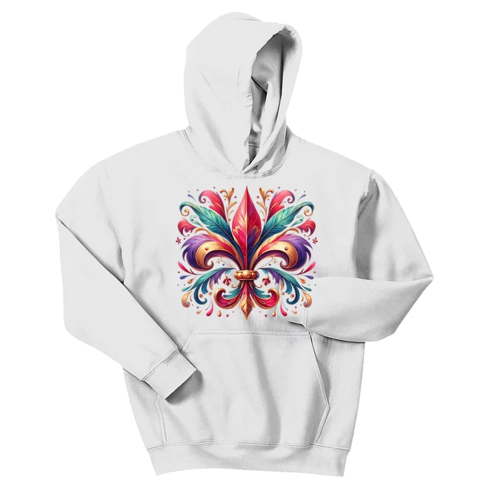 Mardi Gras Celebration Kids Hoodie