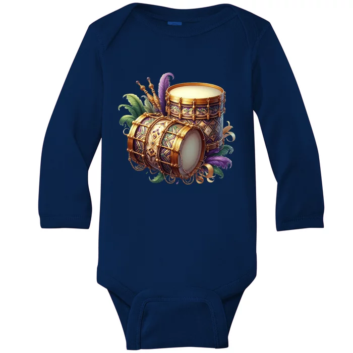 Mardi Gras Celebration Baby Long Sleeve Bodysuit