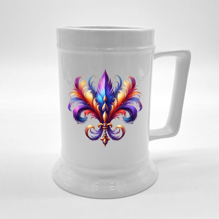 Mardi Gras Celebration Front & Back Beer Stein