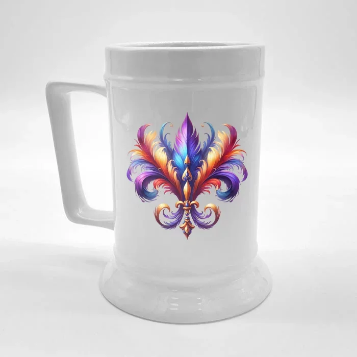 Mardi Gras Celebration Front & Back Beer Stein