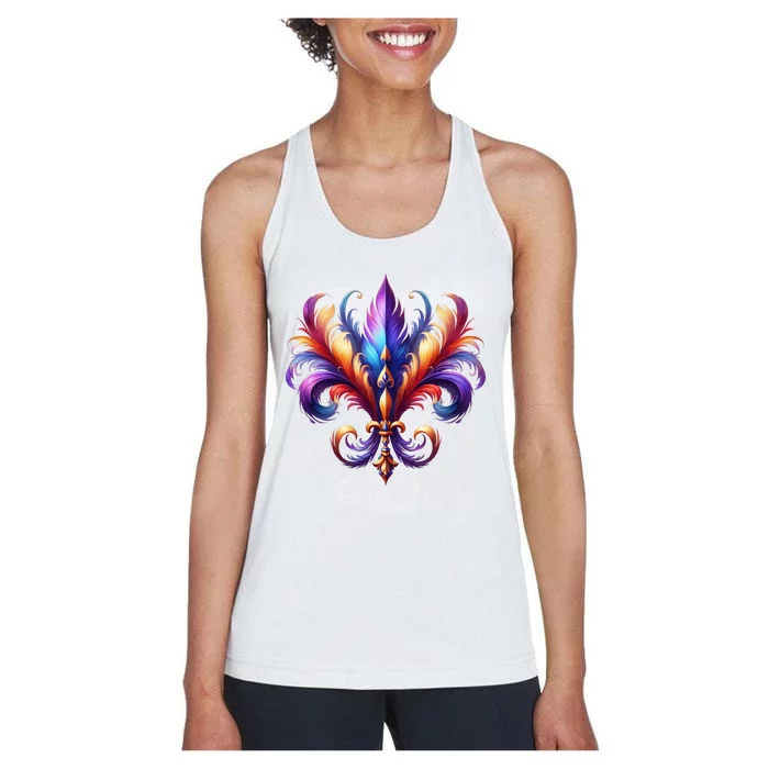 Mardi Gras Celebration Women's Racerback Tank