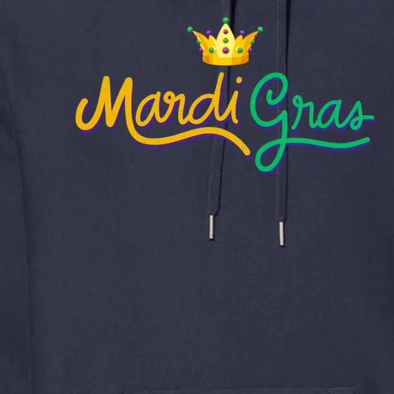 Mardi Gras Crown Celebration Premium Hoodie