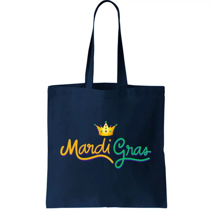 Mardi Gras Crown Celebration Tote Bag