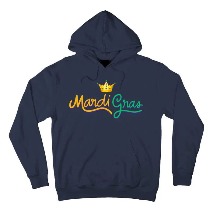 Mardi Gras Crown Celebration Tall Hoodie