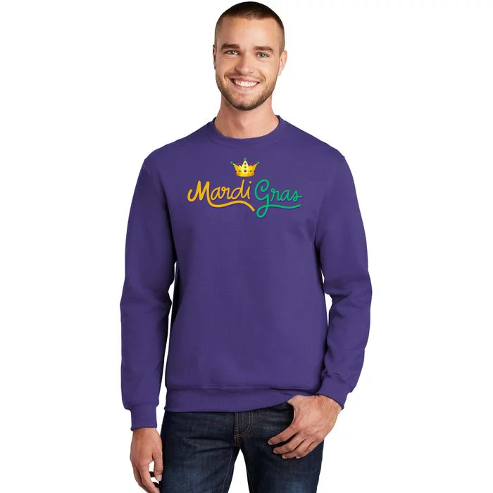 Mardi Gras Crown Celebration Sweatshirt