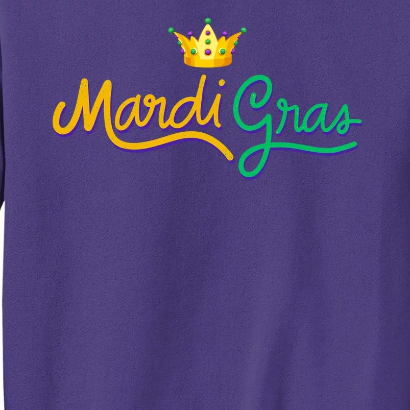 Mardi Gras Crown Celebration Sweatshirt