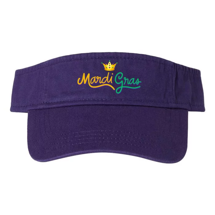 Mardi Gras Crown Celebration Valucap Bio-Washed Visor