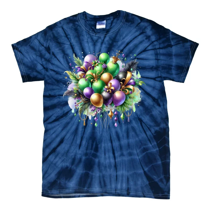 Mardi Gras Celebration Tie-Dye T-Shirt