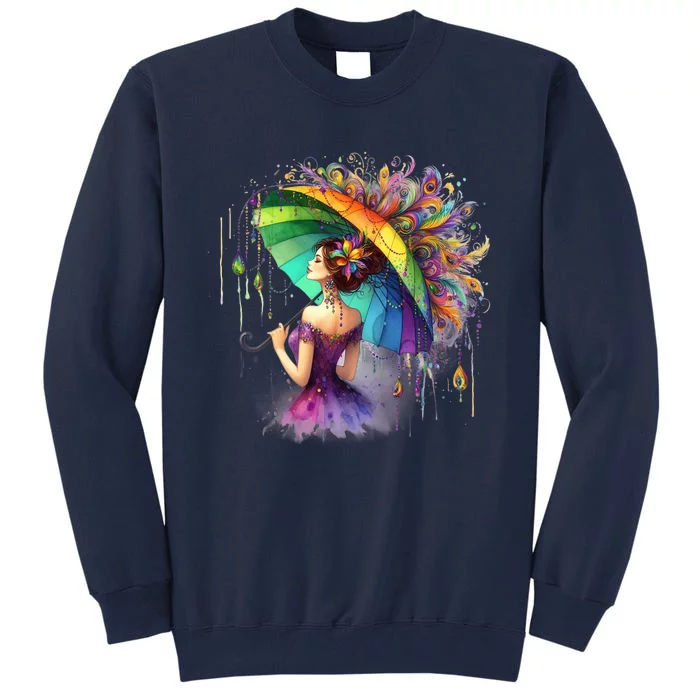 Mardi Gras Celebration Tall Sweatshirt