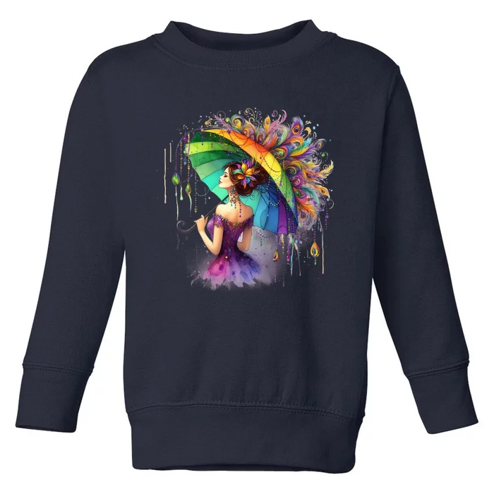 Mardi Gras Celebration Toddler Sweatshirt