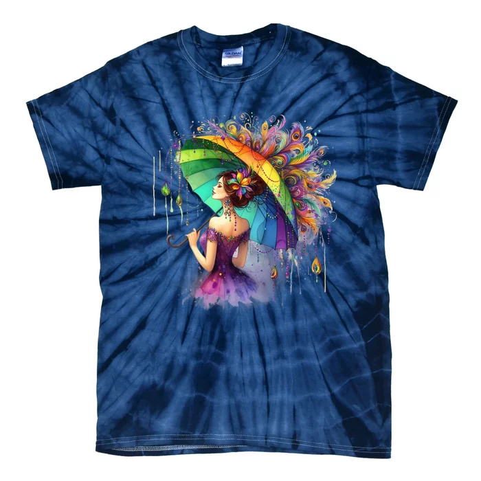 Mardi Gras Celebration Tie-Dye T-Shirt