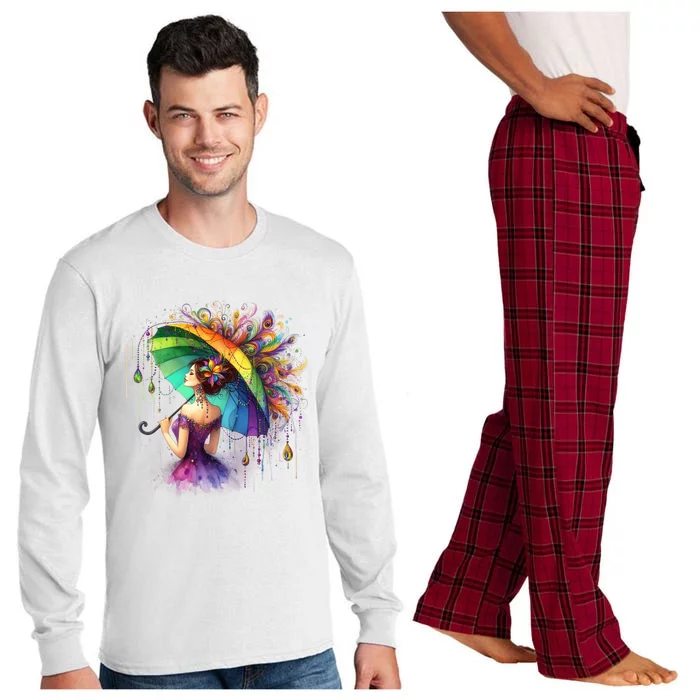 Mardi Gras Celebration Long Sleeve Pajama Set