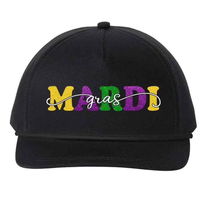 Mardi Gras Celebration Festive Snapback Five-Panel Rope Hat