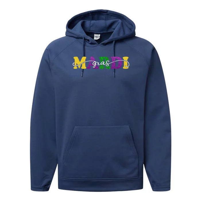 Mardi Gras Celebration Festive Performance Fleece Hoodie