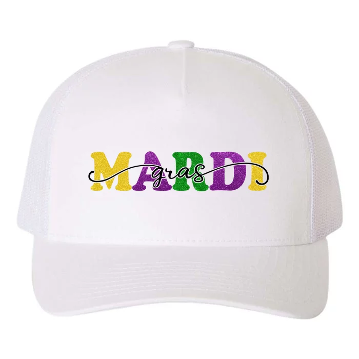 Mardi Gras Celebration Festive Yupoong Adult 5-Panel Trucker Hat