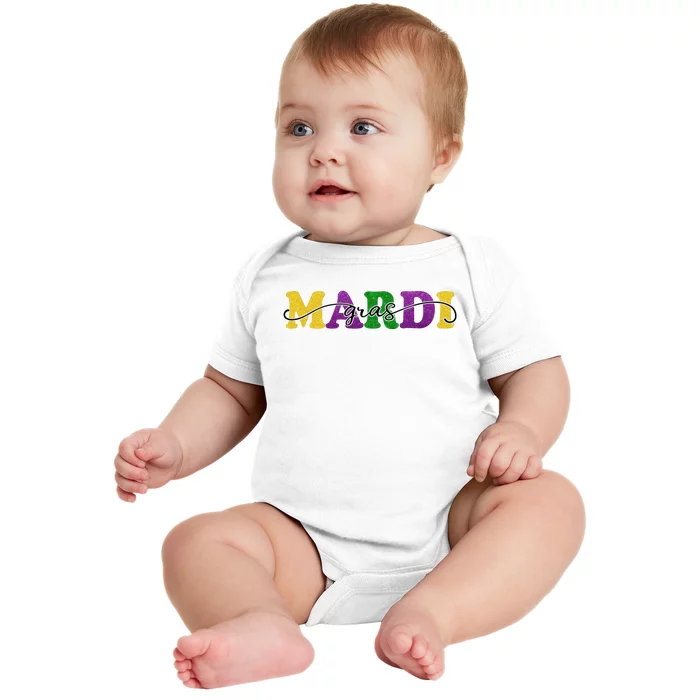 Mardi Gras Celebration Festive Baby Bodysuit