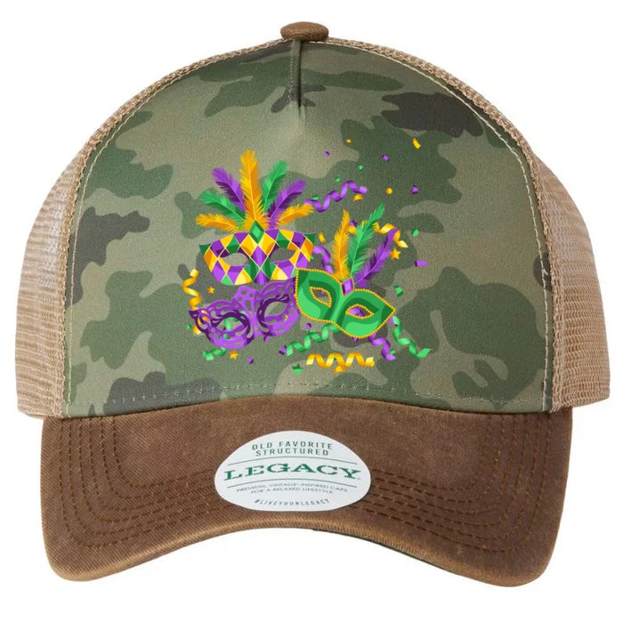 Mardi Gras Carnival New Orleans Celebration Legacy Tie Dye Trucker Hat