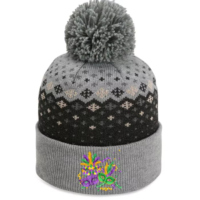 Mardi Gras Carnival New Orleans Celebration The Baniff Cuffed Pom Beanie