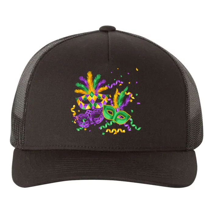 Mardi Gras Carnival New Orleans Celebration Yupoong Adult 5-Panel Trucker Hat