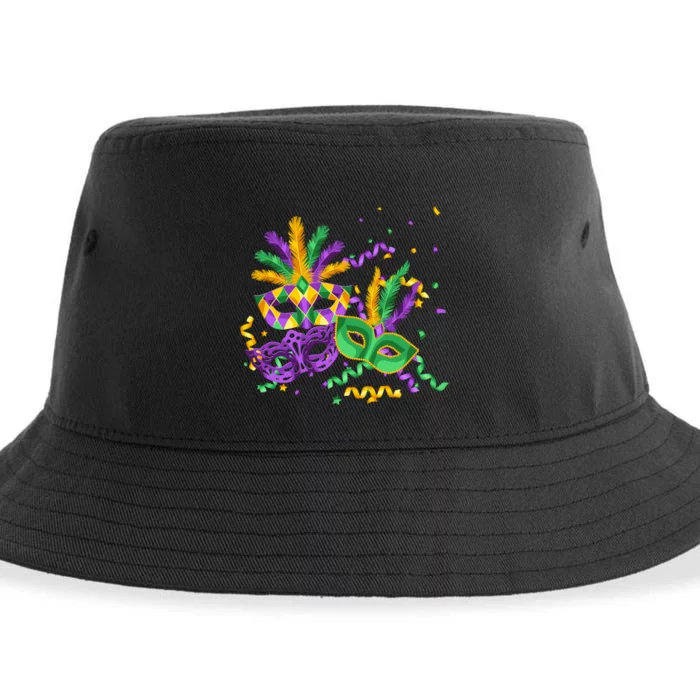 Mardi Gras Carnival New Orleans Celebration Sustainable Bucket Hat