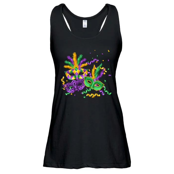 Mardi Gras Carnival New Orleans Celebration Ladies Essential Flowy Tank