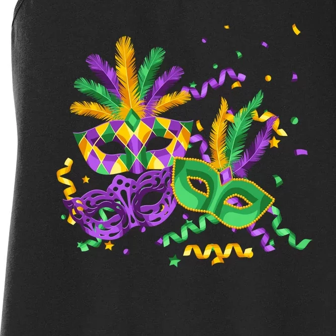 Mardi Gras Carnival New Orleans Celebration Women's Racerback Tank