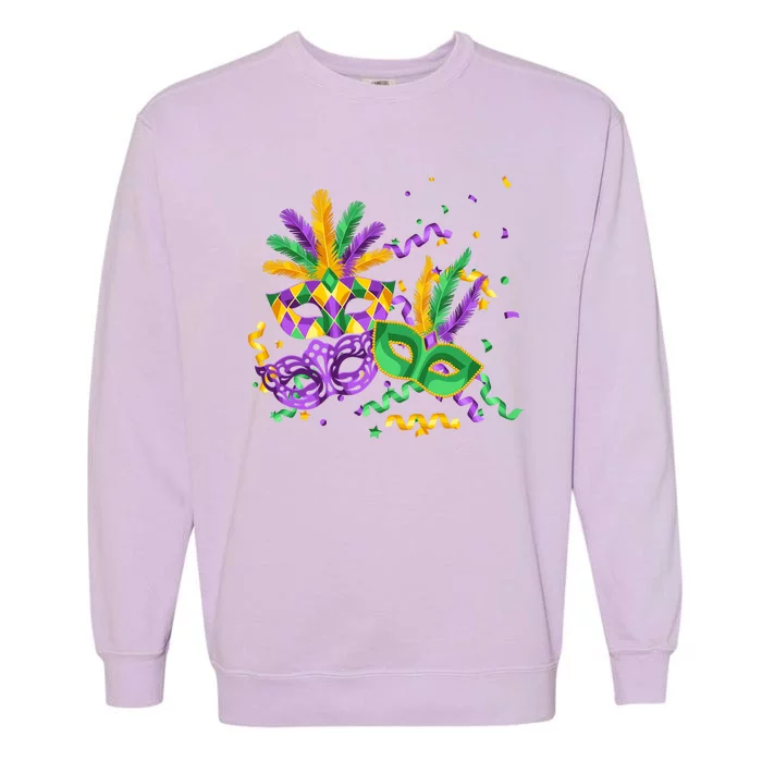 Mardi Gras Carnival New Orleans Celebration Garment-Dyed Sweatshirt