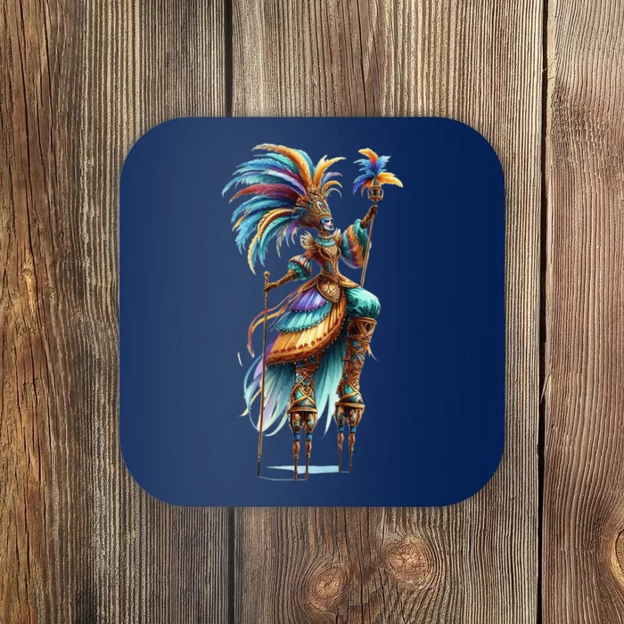 Mardi Gras Celebration Coaster