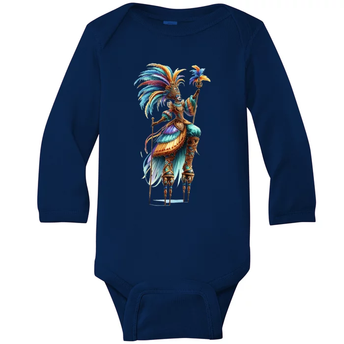 Mardi Gras Celebration Baby Long Sleeve Bodysuit