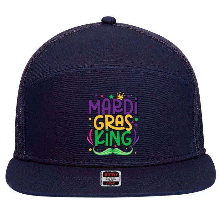 Mardi Gras Cruise Squad Carnival Family Cruise Ship Sailor Gift 7 Panel Mesh Trucker Snapback Hat