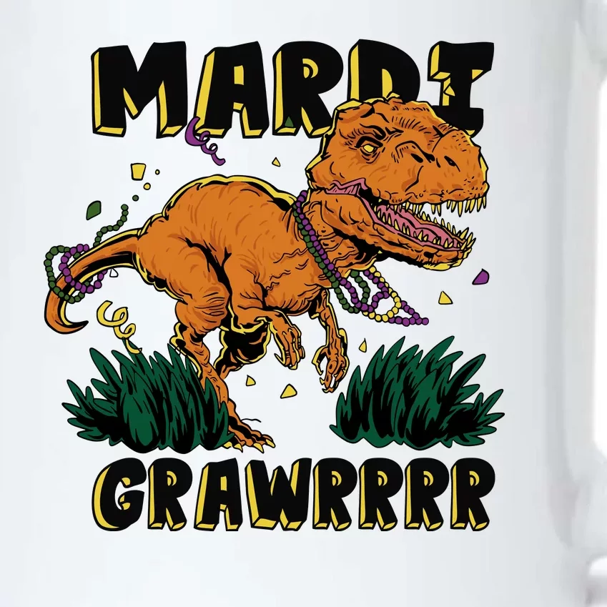 Mardi Gras Dinosaur Celebration Black Color Changing Mug