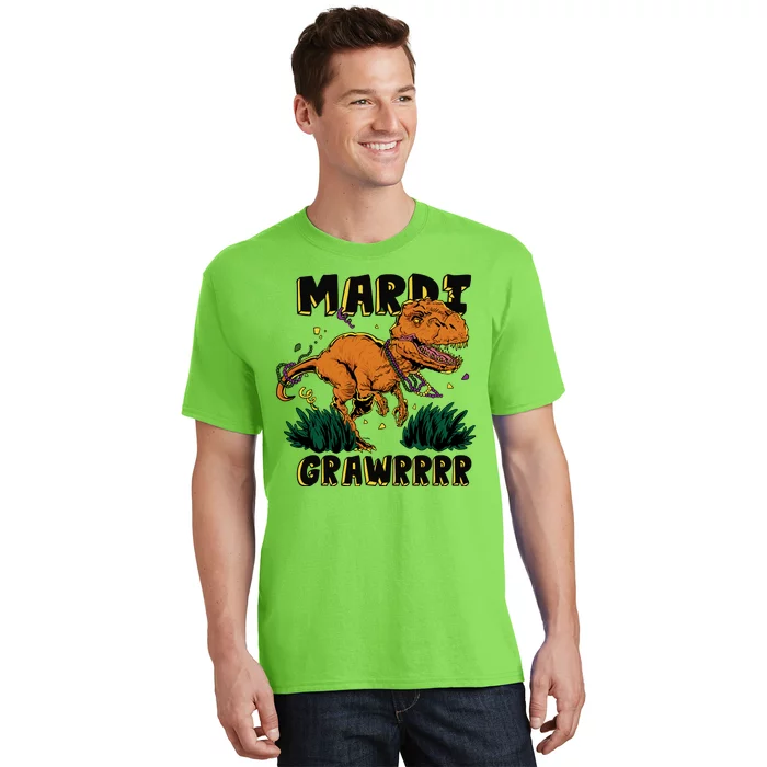 Mardi Gras Dinosaur Celebration T-Shirt