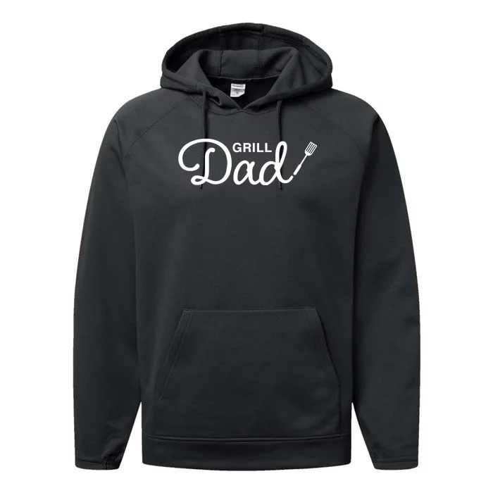 Middleclassfancy Grill Dad Performance Fleece Hoodie