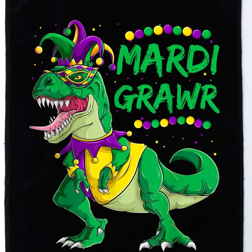 Mardi Grawr Dino Jester Outfit, Mardi Gras T Rex Kids Boys Platinum Collection Golf Towel