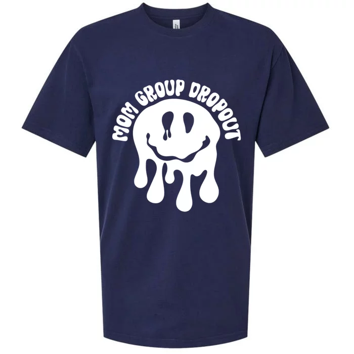 Mom Group Dropout Groovy Mama Sarcastic Trendy Gift Sueded Cloud Jersey T-Shirt