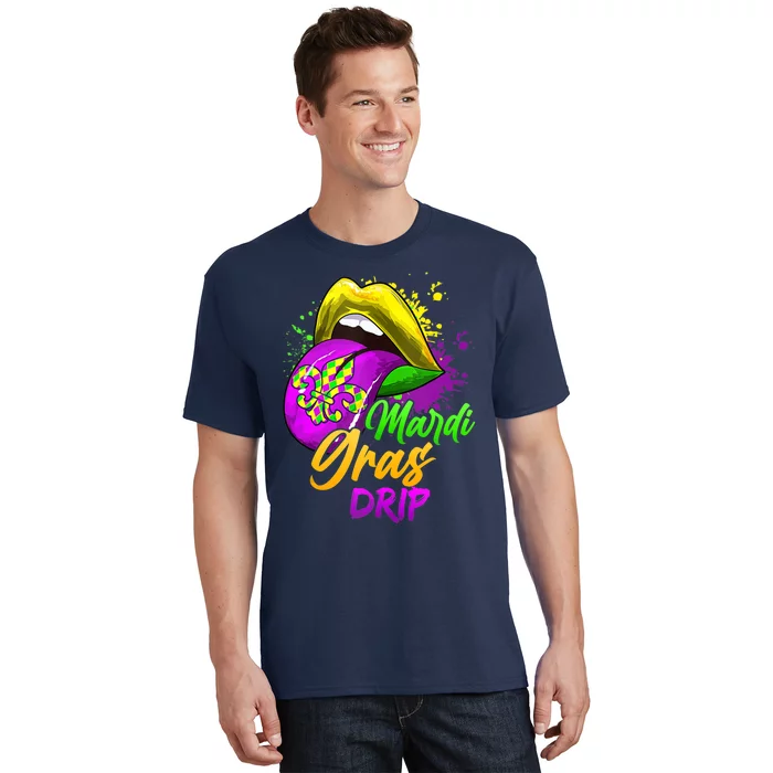 Mardi Gras Drip Mardi Gras T-Shirt