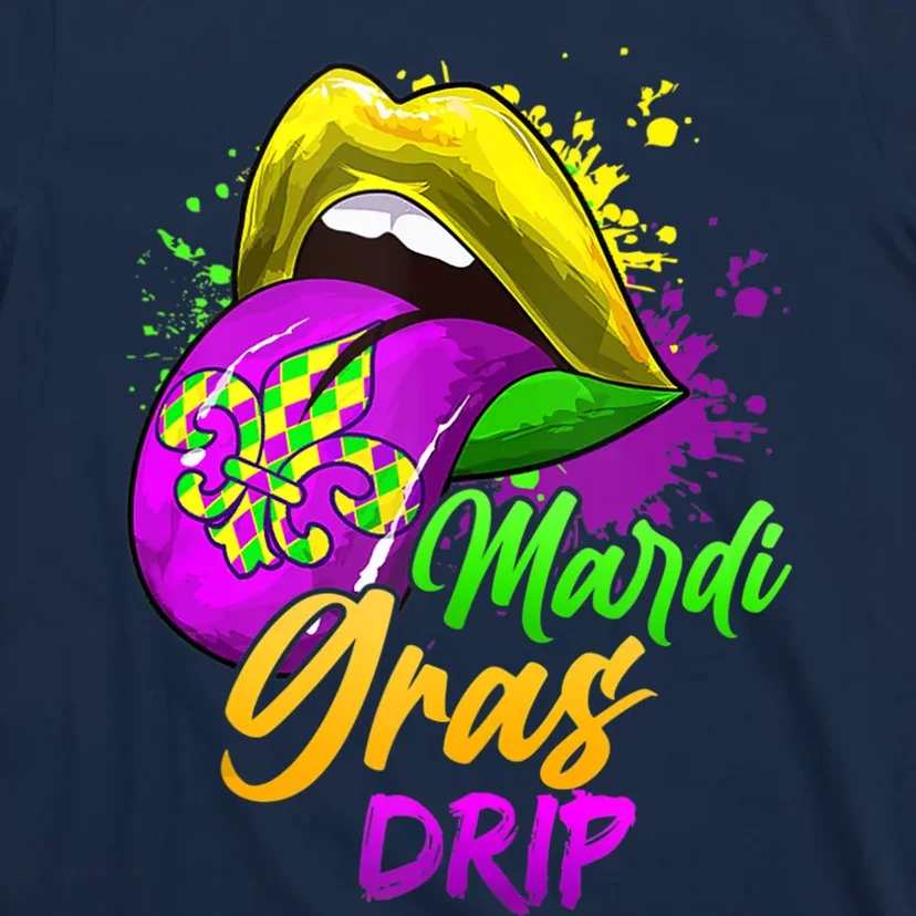 Mardi Gras Drip Mardi Gras T-Shirt